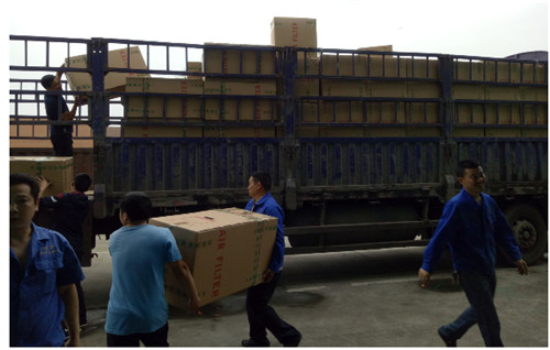 风雨难阻恒丰小伙热情，5月5日大批量定制过滤器